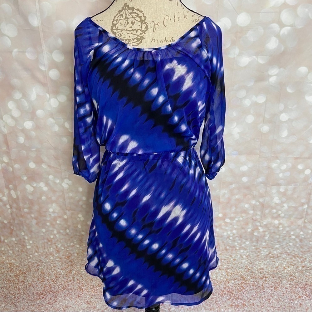 EXPRESS - Purple Chiffon over Slip Dress